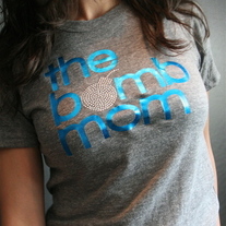 The Bomb Mom Tee- BLING