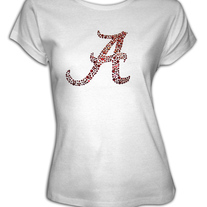 Red Script A-Ladies Plus Tee