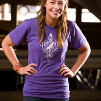 Tri-Orchid Crest Logo Shirt