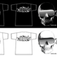 Shaded Skull - White - Tshirt - Thumbnail 2