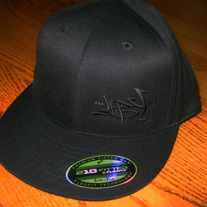 Lazy - Flexfit210 - Black on Black Hat
