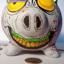 Custom Hand Painted Pygee (grey)